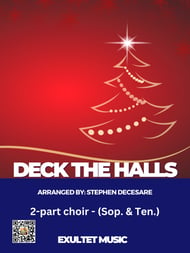 Deck The Halls Two-Part Mixed choral sheet music cover Thumbnail